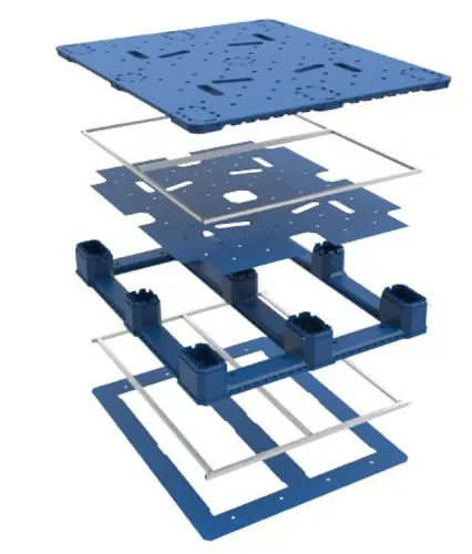 photo of pallet expanded to see layers