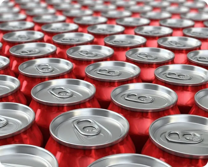 photo of canned beverages