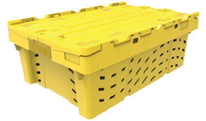 Photo of a Attached Lid Crate - Vented Sides