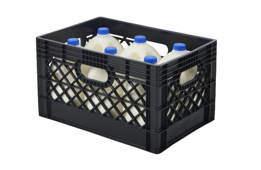 plastic dairy crate